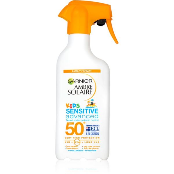 Garnier Garnier Ambre Solaire Sensitive Advanced zaščitno pršilo za otroke SPF 50+ 270 ml