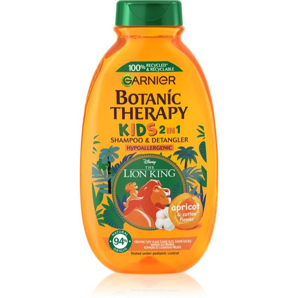 Garnier Garnier Botanic Therapy Disney Kids šampon in balzam 2 v1 za lažje česanje las za otroke 400 ml