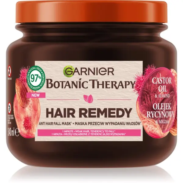 Garnier Garnier Botanic Therapy Hair Remedy krepilna maska za oslabljene lase, ki so nagnjeni k izpadanju 340 ml