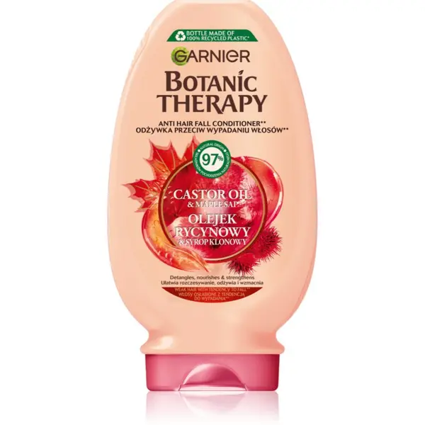Garnier Garnier Botanic Therapy Ricinus Oil krepilni balzam za oslabljene lase, ki so nagnjeni k izpadanju 200 ml