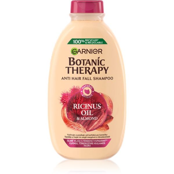 Garnier Garnier Botanic Therapy Ricinus Oil krepilni šampon za oslabljene lase, ki so nagnjeni k izpadanju 400 ml