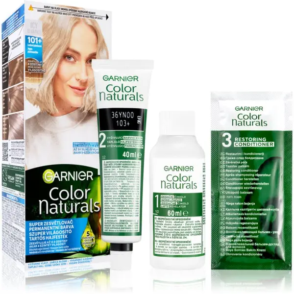 Garnier Garnier Color Naturals Creme barva za lase odtenek 101+ Platinum Ice 1 kos