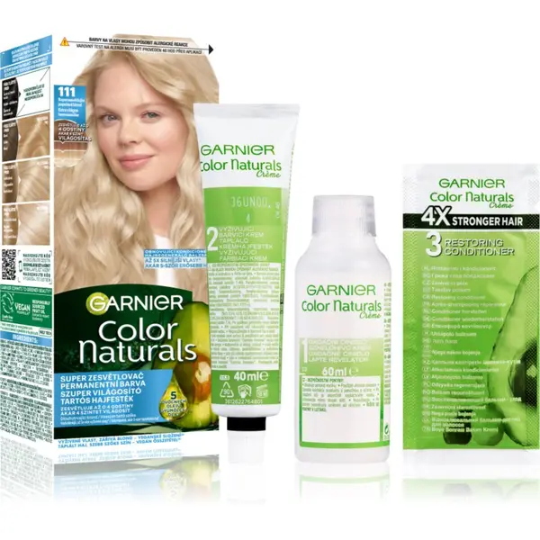 Garnier Garnier Color Naturals Creme barva za lase odtenek 111 Extra Light Natural Ash Blond 1 kos