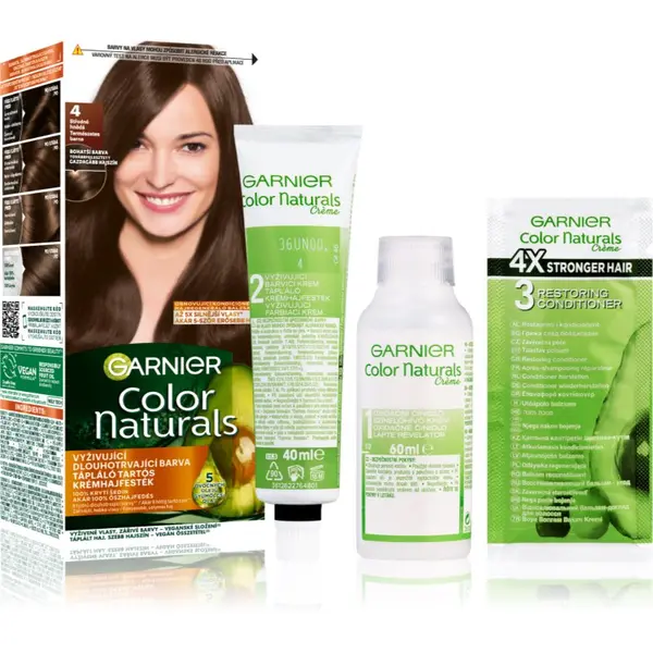 Garnier Garnier Color Naturals Creme barva za lase odtenek 4 Natural Brown 1 kos