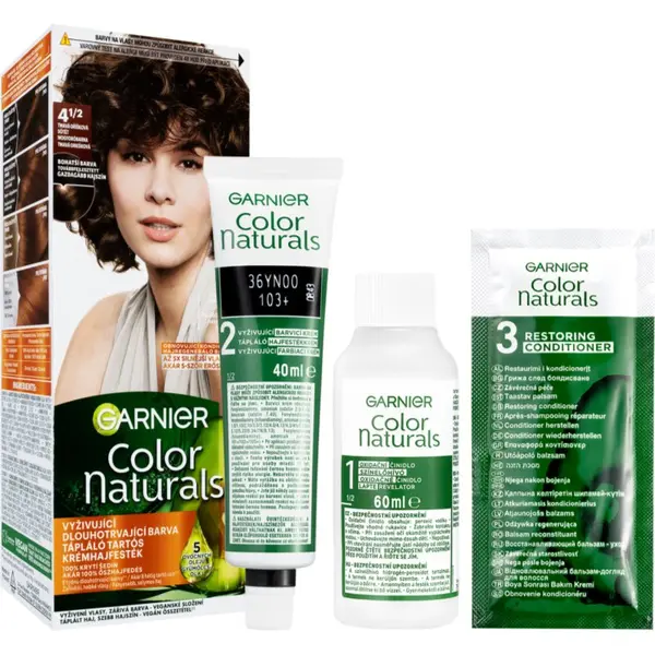Garnier Garnier Color Naturals Creme barva za lase odtenek 4.12 Pure Chocolate 1 kos