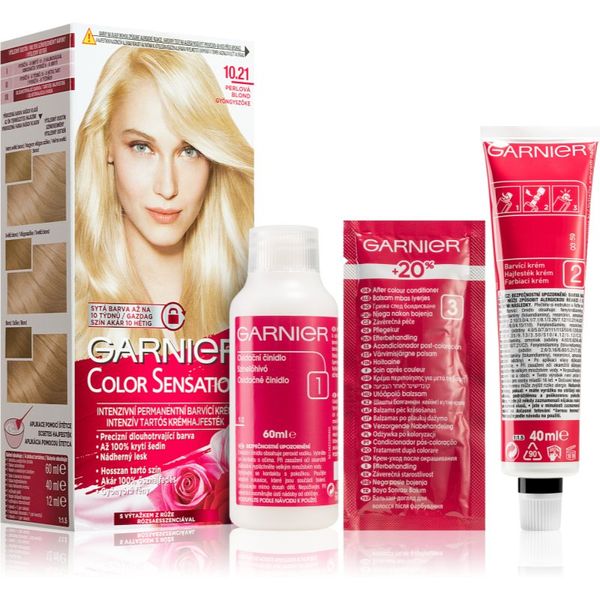 Garnier Garnier Color Sensation barva za lase odtenek 10.21 Perlová Blond