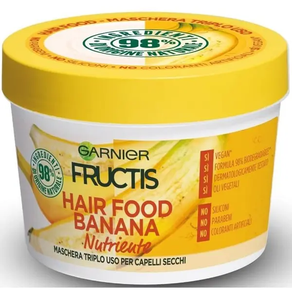 Garnier Garnier Fructis Banana Hair Food hranilna maska za suhe lase 390 ml