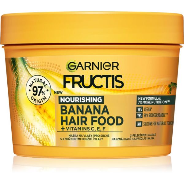 Garnier Garnier Fructis Banana Hair Food hranilna maska za suhe lase 390 ml