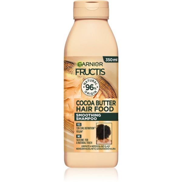 Garnier Garnier Fructis Cocoa Butter Hair Food gladilni šampon za neobvladljive lase 350 ml