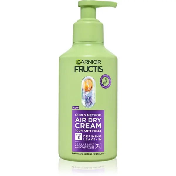 Garnier Garnier Fructis Curls Method krema brez spiranja za valovite in kodraste lase 260 ml