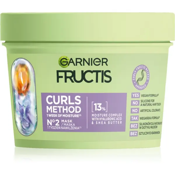 Garnier Garnier Fructis Curls Method vlažilna maska za lase za valovite in kodraste lase 370 ml