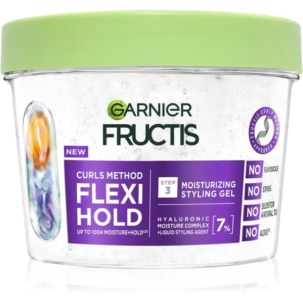 Garnier Garnier Fructis Flexi Hold stiling gel za valovite in kodraste lase 370 ml