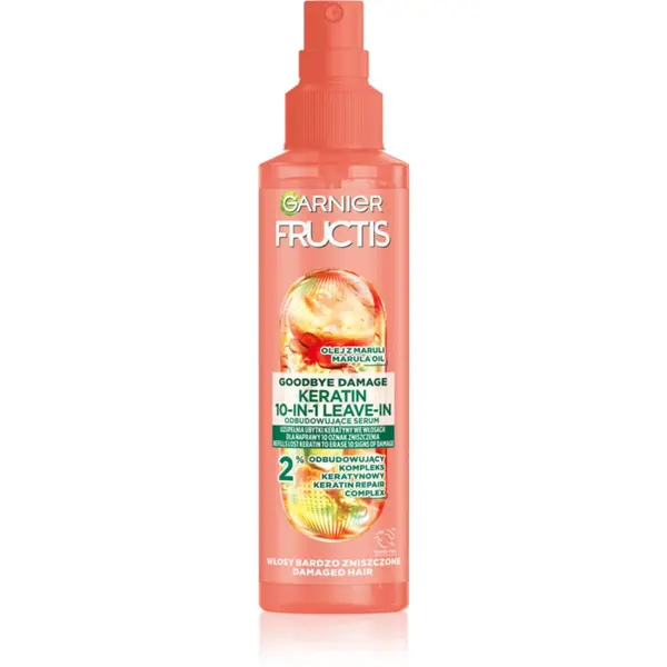 Garnier Garnier Fructis Goodbye Damage pršilo brez spiranja s keratinom 150 ml