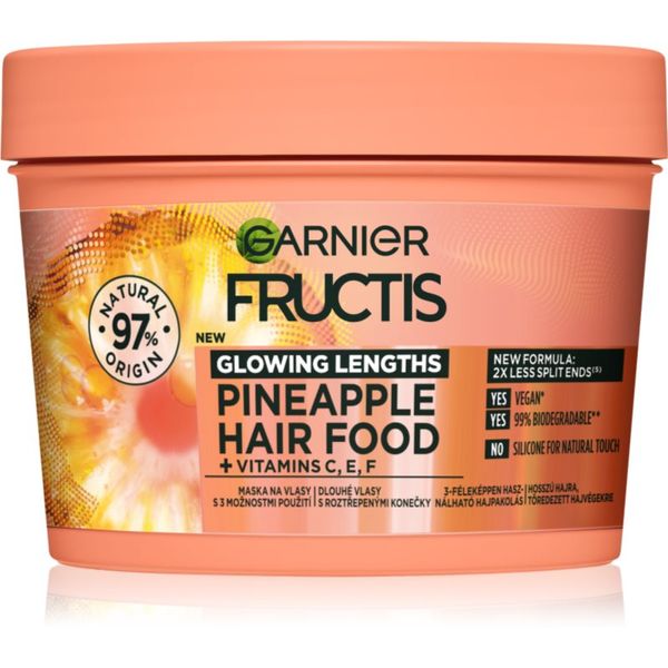 Garnier Garnier Fructis Pineapple Hair Food maska za lase za razcepljene konice 400 ml