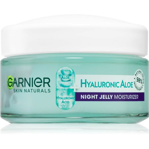 Garnier Garnier Hyaluronic Aloe Jelly nočna gelasta krema za vlaženje in glajenje kože 50 ml