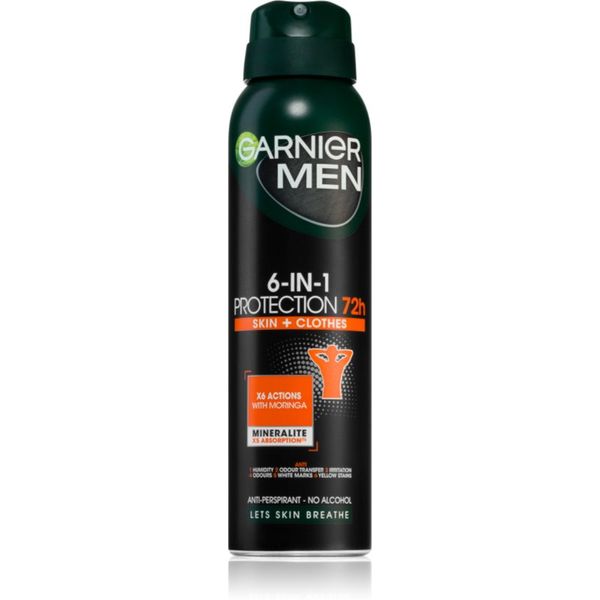 Garnier Garnier Men 6-in-1 Protection antiperspirant v pršilu za moške 150 ml