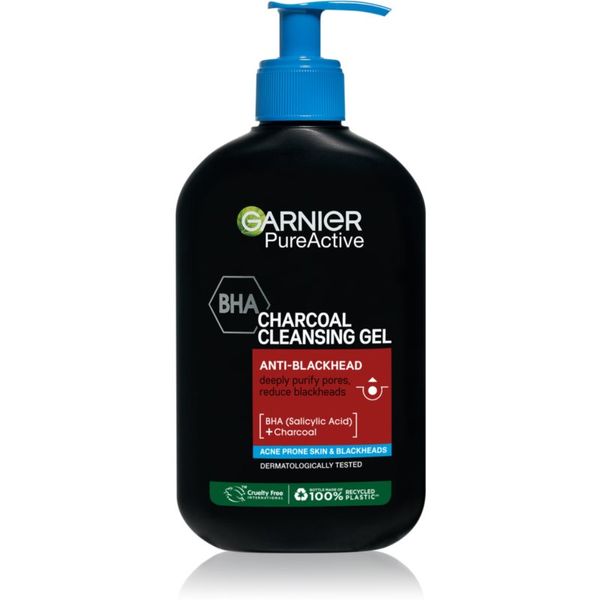 Garnier Garnier Pure Active Charcoal čistilni gel proti črnim pikicam 250 ml