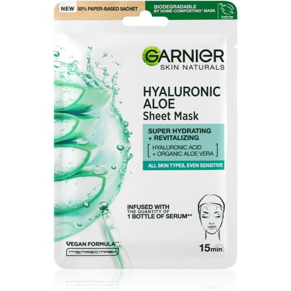 Garnier Garnier Skin Naturals Hyaluronic Aloe vlažilna tekstilna maska 28 g