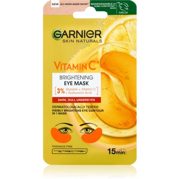 Garnier Garnier Skin Naturals Vitamin C vlažilna in posvetlitvena maska za predel okoli oči z vitaminom C 5 g