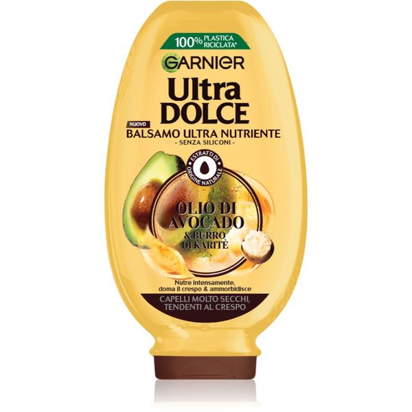 Garnier Garnier Ultra Doux Avocado Oil and Shea Butter balzam za valovite in kodraste lase 200 ml