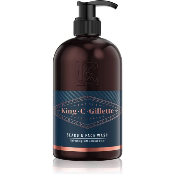 Gillette Gillette King C. Beard & Face Wash šampon za brado 350 ml