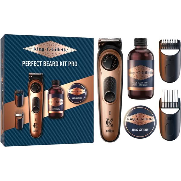 Gillette Gillette King C. Perfect Beard Kit Pro darilni set (za moške)