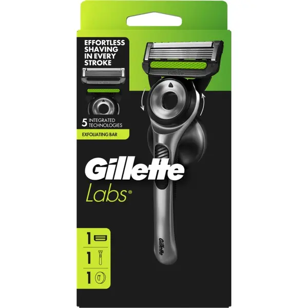 Gillette Gillette Labs brivnik z držalom za prho 3 kos