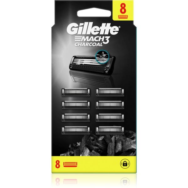 Gillette Gillette Mach3 Charcoal nadomestne britvice 8 kos