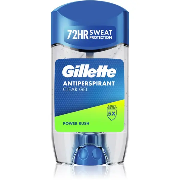 Gillette Gillette Power Rush antiperspirant gel za moške 70 ml