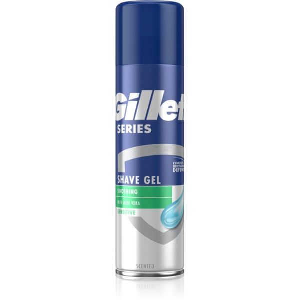 Gillette Gillette Series Sensitive gel za britje za moške 200 ml