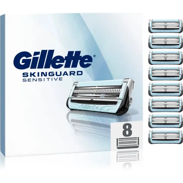 Gillette Gillette Skinguard Sensitive nadomestne britvice za občutljivo kožo 8 kos