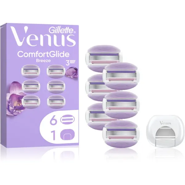 Gillette Gillette Venus ComfortGlide Breeze nadomestne britvice + zaščitni pokrovček 6 kos