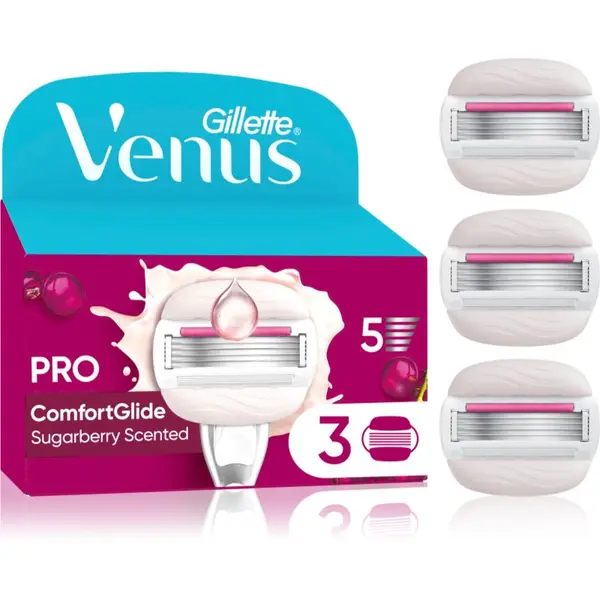 Gillette Gillette Venus ComfortGlide Sugarberry nadomestne britvice 3 kos