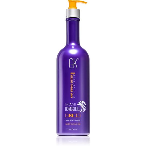 GK Hair GK Hair Miami Bombshell vlažilna gladilna maska za posvetljene lase ali lase s prameni 710 ml