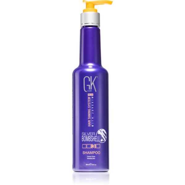 GK Hair GK Hair Silver Bombshell šampon za blond lase za nevtralizacijo medeninastih podtonov 280 ml