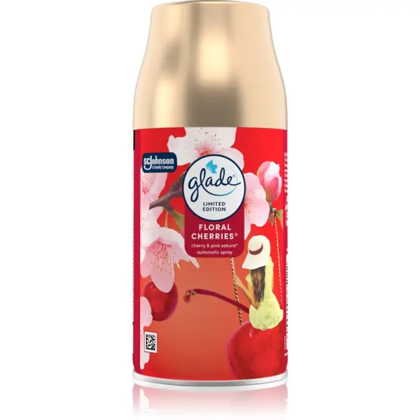 Glade GLADE Automatic Floral Cherries avtomatski osvežilec zraka nadomestno polnilo 269 ml