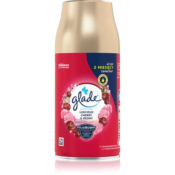 Glade GLADE Automatic Spray Luscious Cherry & Peony avtomatski osvežilec zraka nadomestno polnilo 269 ml