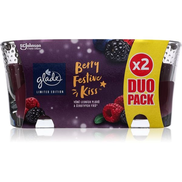 Glade GLADE Berry Festive Kiss DUO dišeča sveča 2x112 g