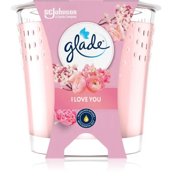 Glade GLADE I Love You dišeča sveča 112 g
