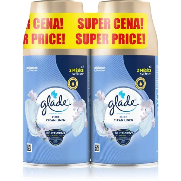 Glade GLADE Pure Clean Linen avtomatski osvežilec zraka nadomestno polnilo 2x269 ml