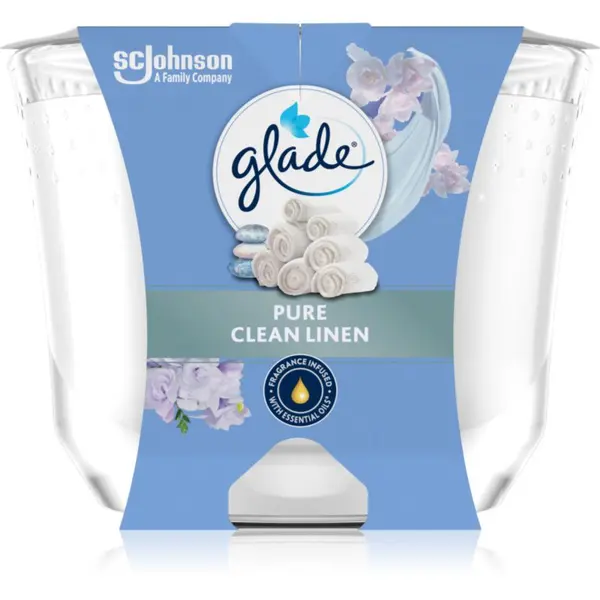 Glade GLADE Pure Clean Linen dišeča sveča 204 g