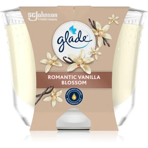 Glade GLADE Romantic Vanilla Blossom dišeča sveča 204 g
