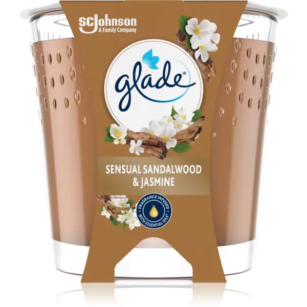 Glade GLADE Sensual Sandalwood & Jasmine dišeča sveča 112 g