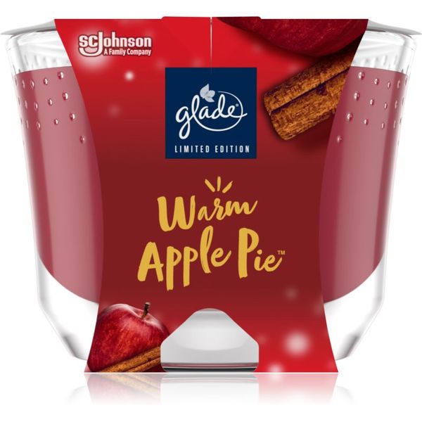 Glade GLADE Warm Apple Pie dišeča sveča z vonjem Apple, Cinnamon, Baked Crisp 224 g