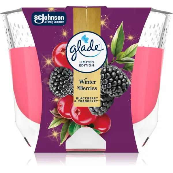 Glade GLADE Winter Berries dišeča sveča 204 g