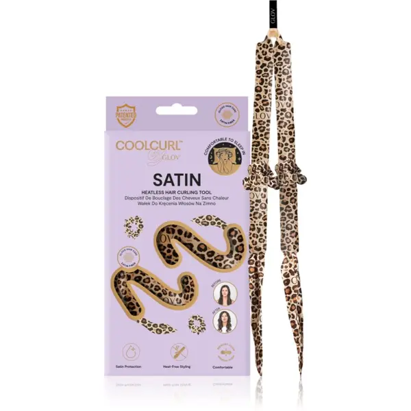 GLOV GLOV CoolCurl Satin Cheetah set za kodranje las 1 kos