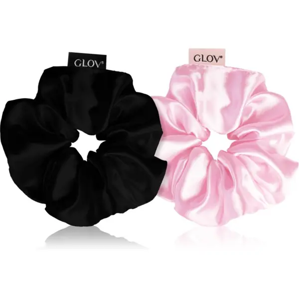 GLOV GLOV Scrunchies S elastike za lase Pink/Black 2 kos
