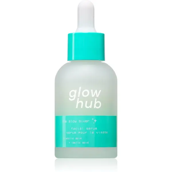 Glow Hub Glow Hub The Glow Giver posvetlitveni serum za obraz z glikolno kislino 30 ml
