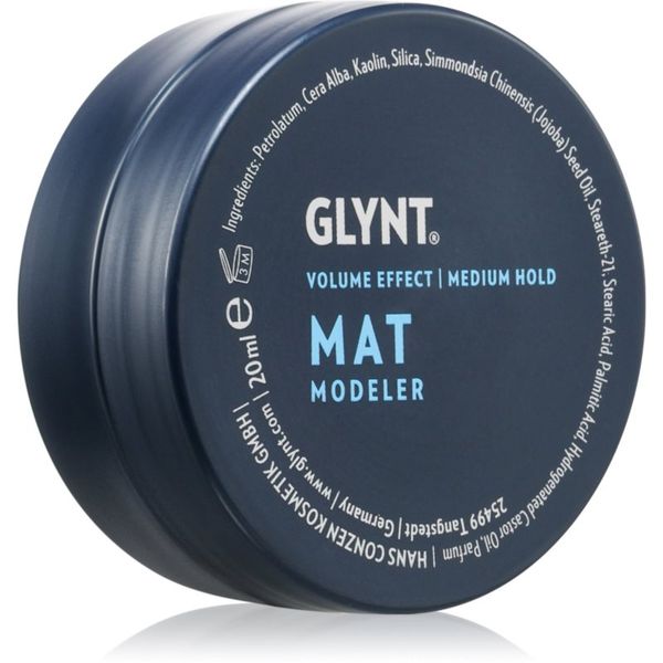 Glynt Glynt Mat Modeler vosek za lase s srednjim utrjevanjem 20 ml