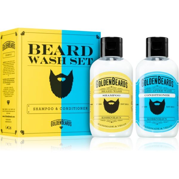 Golden Beards Golden Beards Beard Wash Set šampon in balzam za brado